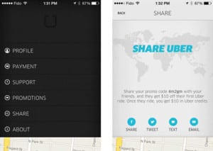Uber sharing