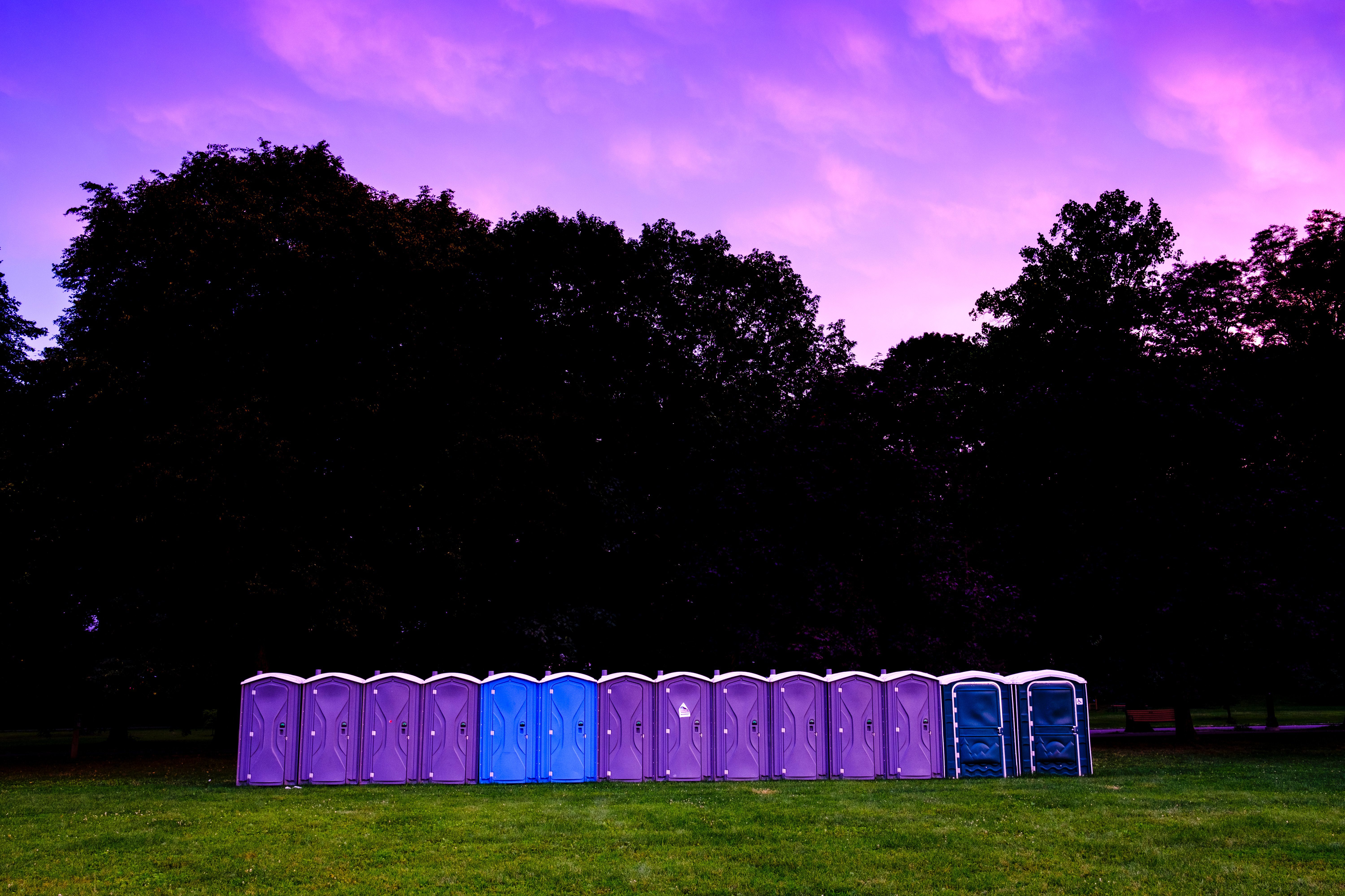 how to plan a music festival with portable toilets