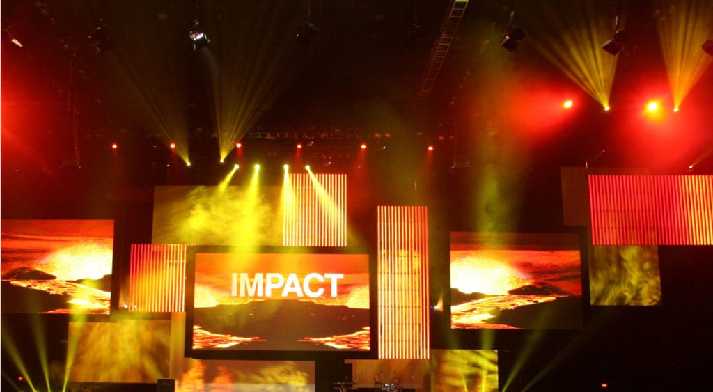 corporate stage design - IBM Impact - Encore