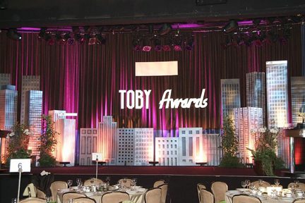 corporate stage design - TOBY Awards - BOMA