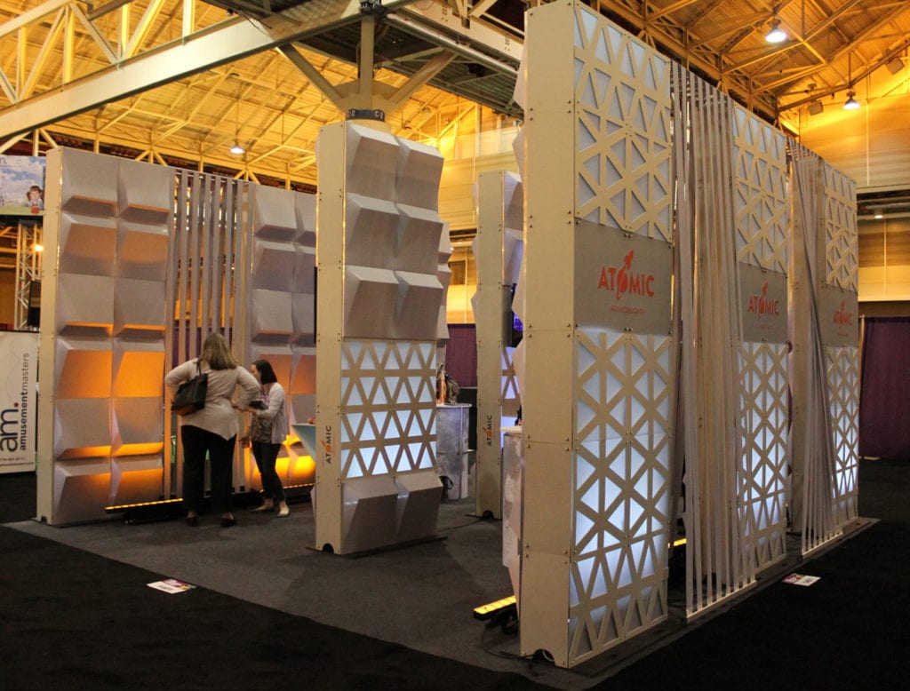 Scenic design for tradeshow with Wedge